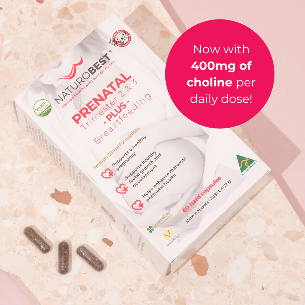 Naturobest Prenatal Trimester 2 & 3 Plus Breastfeeding 60 Caps